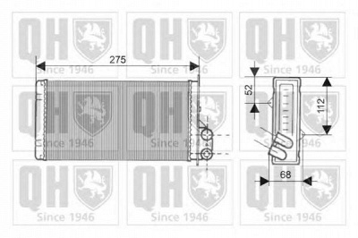 QUINTON HAZELL qhr2145 -  Теплообменник, отопление салона